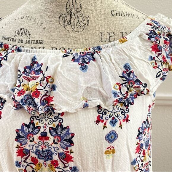 Flowy floral summer dress medium - Picture 4 of 6